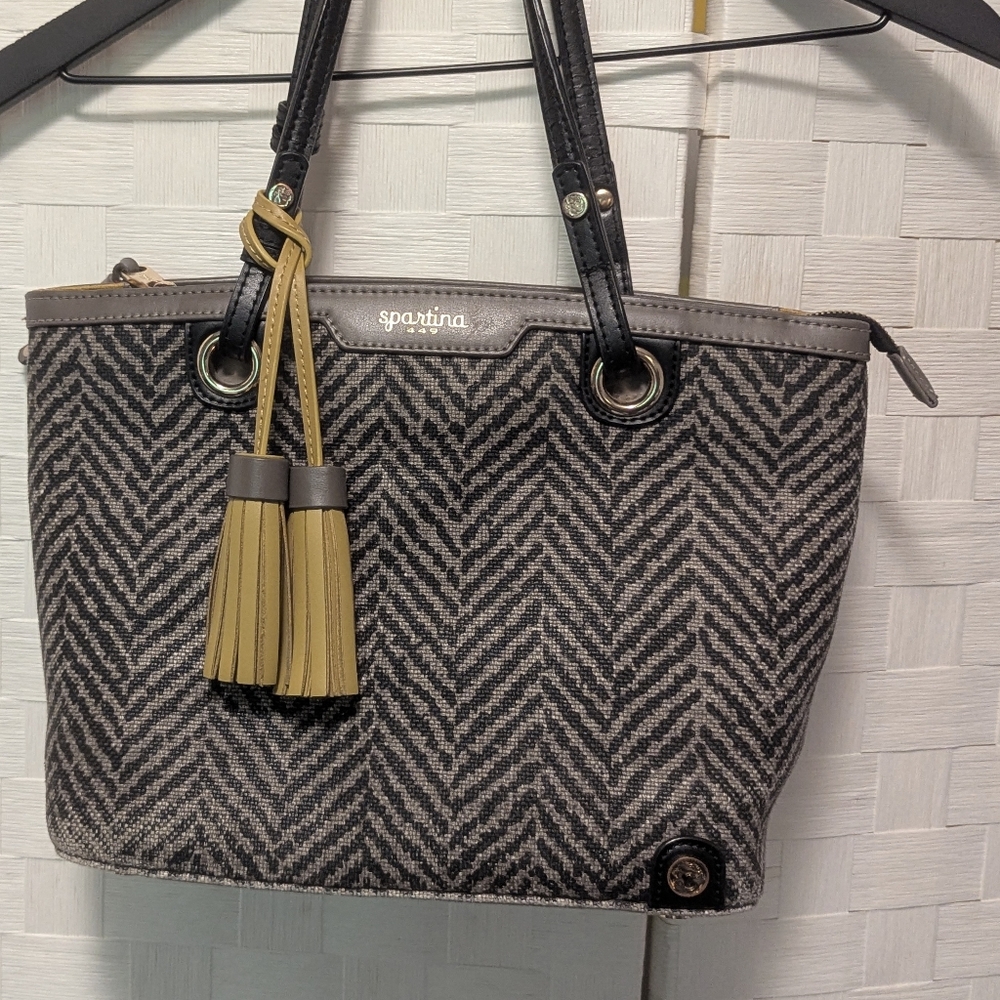 Spartina 449 Black and Gray Women's Bag